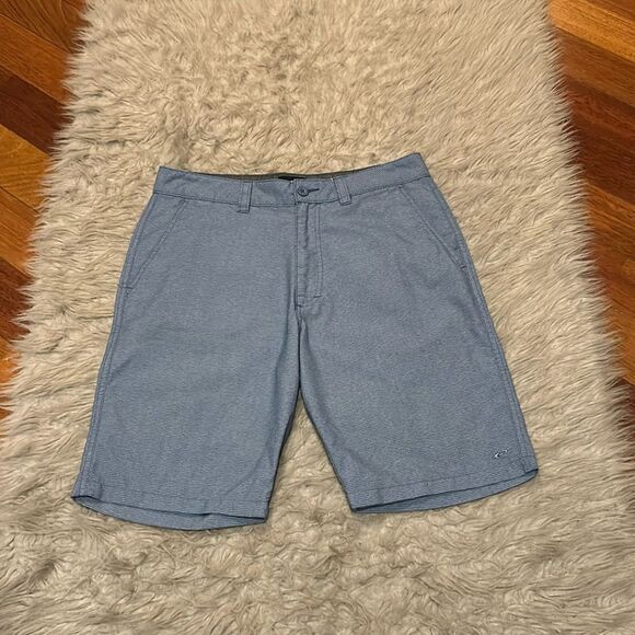 O’Neill men’s‎ blue and white polyester viscoe shirts size 32 - Picture 1 of 6